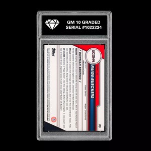 Graded 10 Paige Bueckers 90 2025 Bowman U University Chrome 1st RC Rookie Card image 2