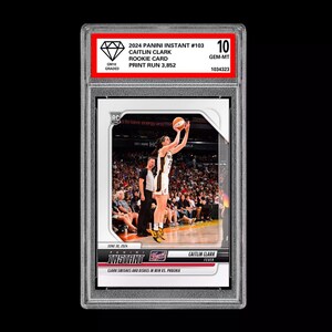 Caitlin Clark Graded 10 103 2024 Panini Instant WNBA RC Rookie Indiana Fever
