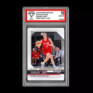 Graded 10 Caitlin Clark 191 Rc Rookie Card 2024 Panini Instant Indiana Fever