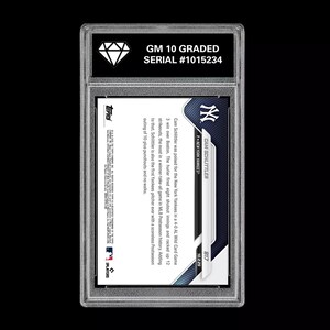 Graded 10 Cam Schlittler 817 2025 MLB Topps Now 12-K Post RC Rookie Card image 2