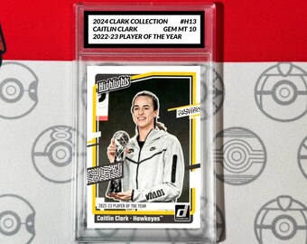 Graded 10 Caitlin Clark Rookie Card RC 2024 Panini Donruss Collection H13