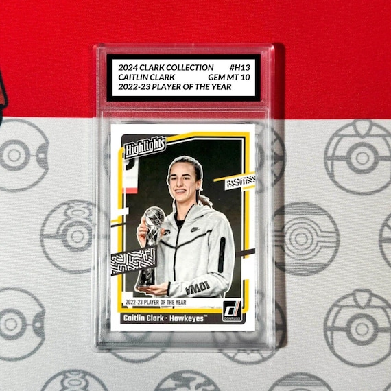 Graded 10 Caitlin Clark Rookie Card RC 2024 Panini Donruss Collection H13