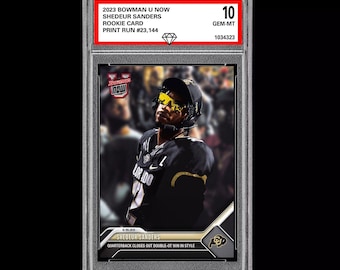 Shedeur Sanders 2023 Bowman U Now Graded 10 Rookie Karte Colorado Buffaloes Rc