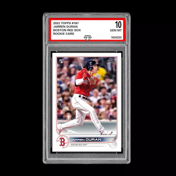 Graded 10 Jarren Duran - 2022 TOPPS 187 RC Rookie Card Boston Red