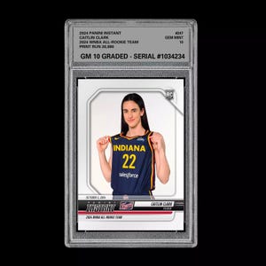 Graded 10 Caitlin Clark All Rookie Team 2024 Panini Instant 247 Wnba Rc Card