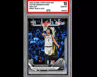 2024-25 Topps Now #7 Victor Wembanyama Youngest Center Ever W/ 50 