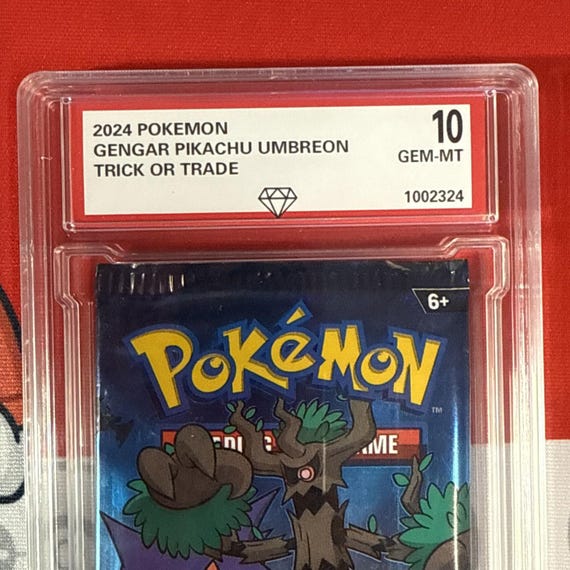 Graded 10 2024 Trick or Trade Sealed Booster Pack Gengar Pikachu Umbreon Pokemon - Etsy Graded 10 2024 Trick or Trade Sealed Booster Pack Gengar Pikachu Umbreon Pokemon - Etsy