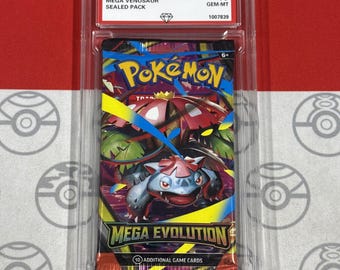 Graded 10 2025 Mega Evolution Venusaur Art Sealed Pokemon Booster Cards Pack  - Etsy
