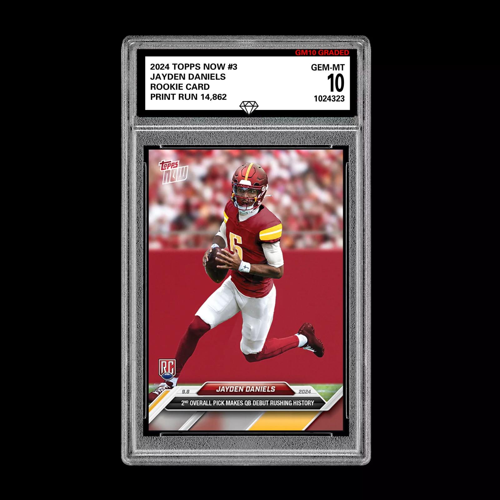graded jayden daniels rookie cards 2024 Panini Prizm #347 RC Football Card PSA 10 Gem Mint : Collectibles & Fine Art Topps NOW offers trading cards featuring the NFLs best moments immediately after they occur 2024 NFL Panini Select Jayden