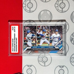 Graded 10 Shohei Ohtani Mookie Betts Freeman 620 2024 Topps Now Card