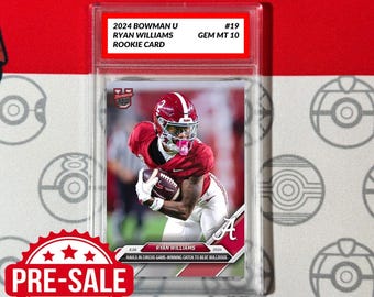 Calificado 10 Ryan Williams 2024 Bowman U Ahora Tarjeta 19 Topps Ahora RC Novato