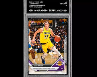 10 Luka Doncic 5 2025-26 Topps nu Basketball Lakers