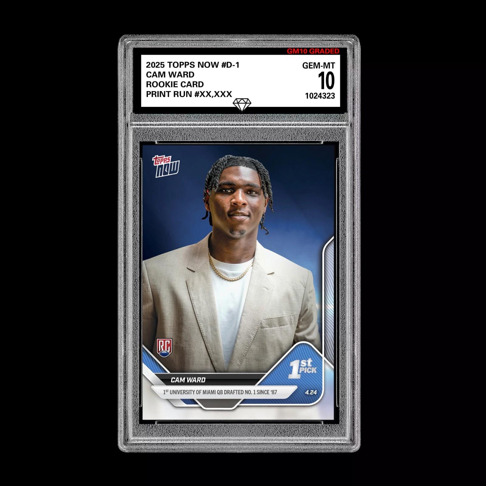 NBA Dallas Mavericks 2025 NOW Basketball Single Card Cooper Flagg D1 Rookie Card, 1st Overall Draft Pick