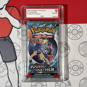 Graded 10 2025 Journey Together Sealed Booster Pack N’s Zoroark