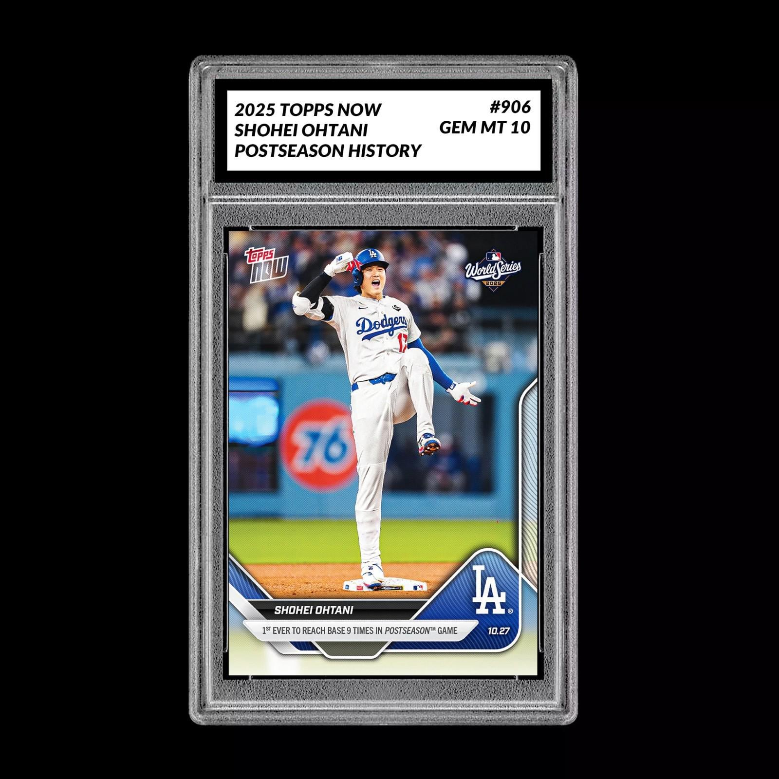 グレード10 大谷翔平 歴史 9回出塁 2025 MLB Topps NOW 906 カード