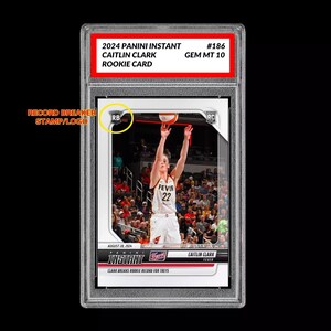 Graded 10 Caitlin Clark 186 Rc Rookie Card 2024 Panini Instant Indiana Fever