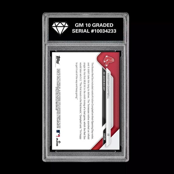 2025 Topps NOW Digital Card - Kristian Campbell RC Red Sox
