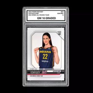 Graded 10 Caitlin Clark All Rookie Team 2024 Panini Instant 247 Wnba Rc Card