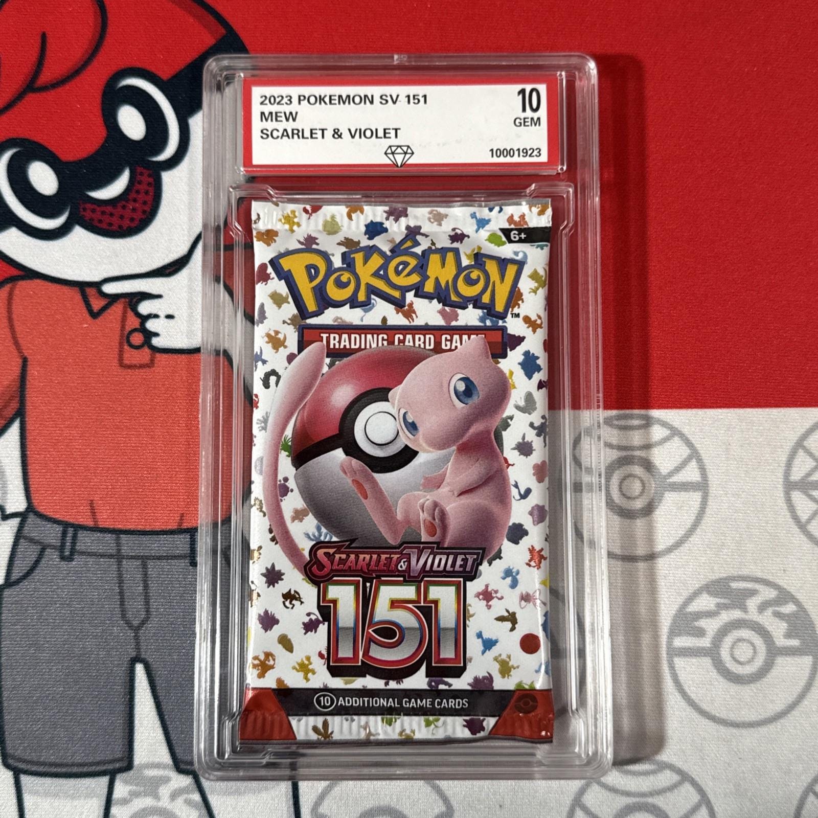 Graded 10 2023 Pokemon 151 Booster Pack Mew Sv Promo New Sealed  Authenticated - Etsy