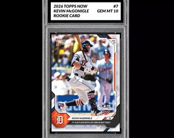 Graded 10 Kevin McGonigle RC Rookie 7 2026 Topps Now MLB Opening Day Presale