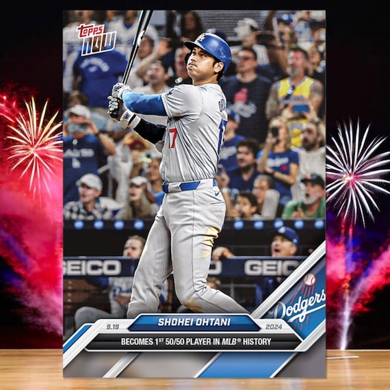 グレード10 大谷翔平 50/50 2024 MLB Topps Now カード 722 初登場