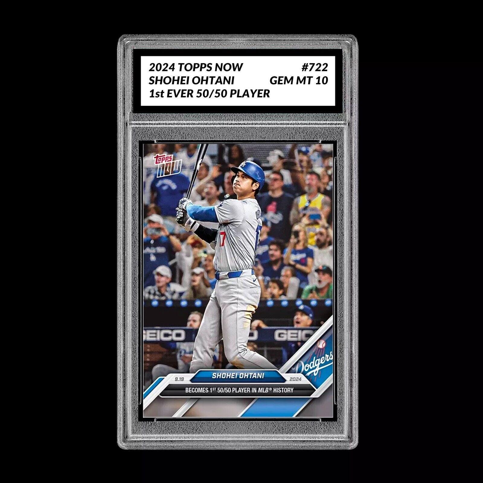 グレード10 大谷翔平 50/50 2024 MLB Topps Now カード 722 初登場