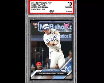Graded 10 Bobby Witt Jr. 2024 Topps 427 Home Run Derby Kansas City Royals