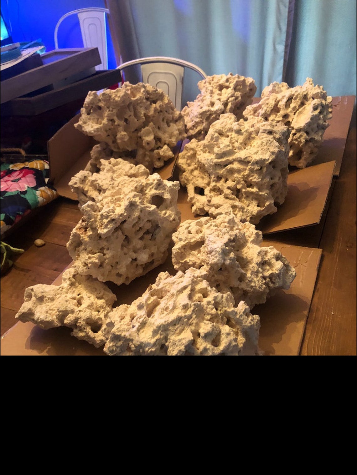 Dry Aquarium Reef Rock by the Lb Mixed Sizes Etsy