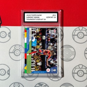 Graded 10 Lamine Yamal Uefa Championship Euro 2024 Topps Now Card 54