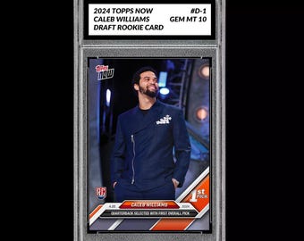 2024 Entwurf 1st Pick Caleb Williams Rookie TOPS NOW Graded 10 Card Bears RC