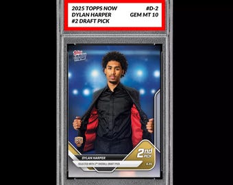 グレード10 ディラン・ハーパー 2025 Topps Now カード D-2 Rc 2 ピック ドラフト