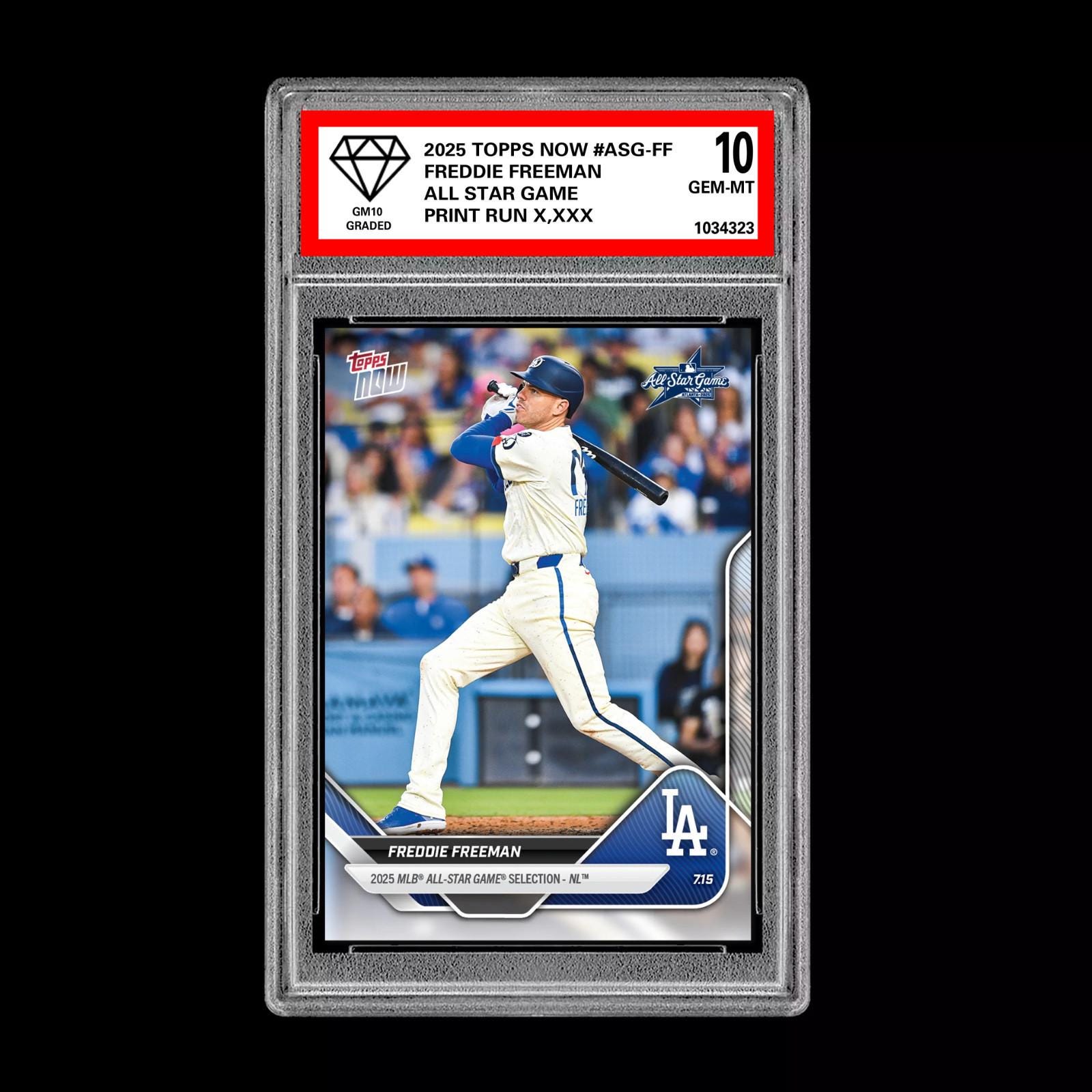 グレード10 フレディ・フリーマン - 2025 Topps Now Asg-Ff