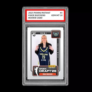 Classificato 10 Paige Bueckers Draft 1a RC Rookie Card 2025 Panini Instant Chicago Sky