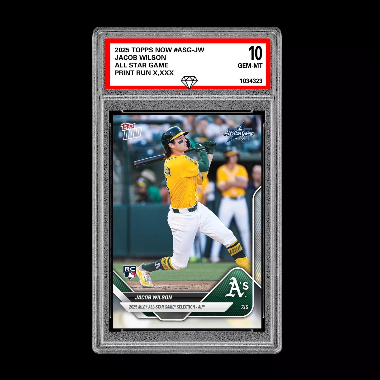 グレード10 ジェイコブ・ウィルソン - 2025 Topps Now Asg-Jw 