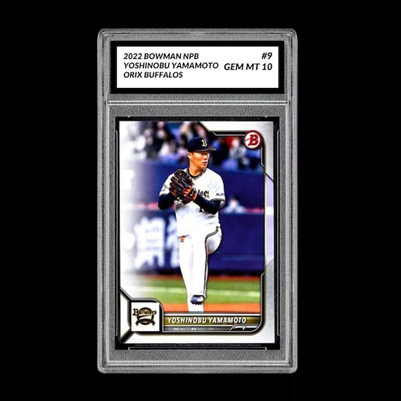 プロ野球カード　Bowman 柳　最高 Graded 10 Yoshinobu Yamamoto 2022 Bowman NPB ORIX BUFFALOES