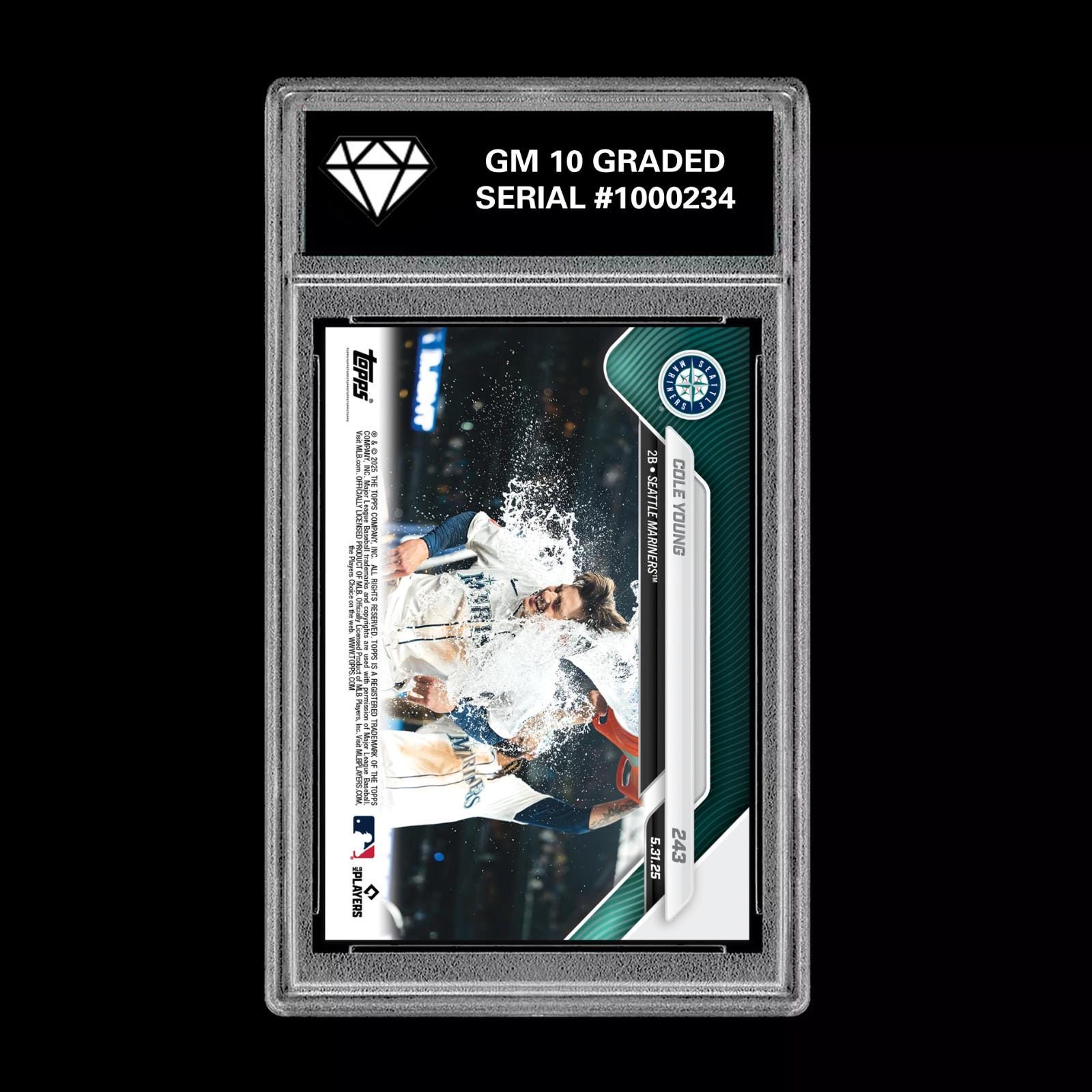グレード10 コール・ヤング 2025 Topps Now 243 RC ルーキー コール