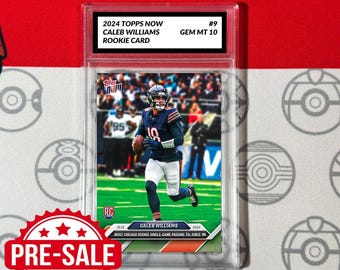 Graded 10 Caleb Williams RC Rookie Card NFL Bears 2024 Topps Now 9