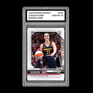 Graded 10 Caitlin Clark 198 Rookie Rc Card 2024 Panini Instant Indiana Fever