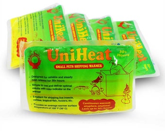 10 Pack (30+ Hours) Uniheat Heat Pack Shipping Warmer - Uniheat