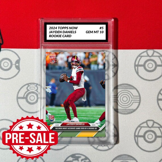 Graded 10 Jayden Daniels 5 Rc Rookie - 2024 Topps Now Football Card - Etsy Graded 10 Jayden Daniels 5 Rc Rookie - 2024 Topps Now Football Card - Etsy