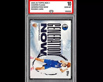 Graded 10 Cooper Flagg Gn-1 Rookie Rc 2025-26 Topps Basketball -
