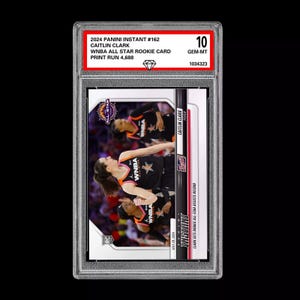 Graded 10 Caitlin Clark 162 Rc Wnba All Star Badge Rookie 2024 Panini Instant
