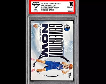 Graded 10 Cooper Flagg Gn-1 Rookie Rc 2025-26 Topps Basketball -