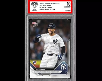 グレード10 J.C. エスカラ RC ルーキーカード 2025 MLB Topps Now
