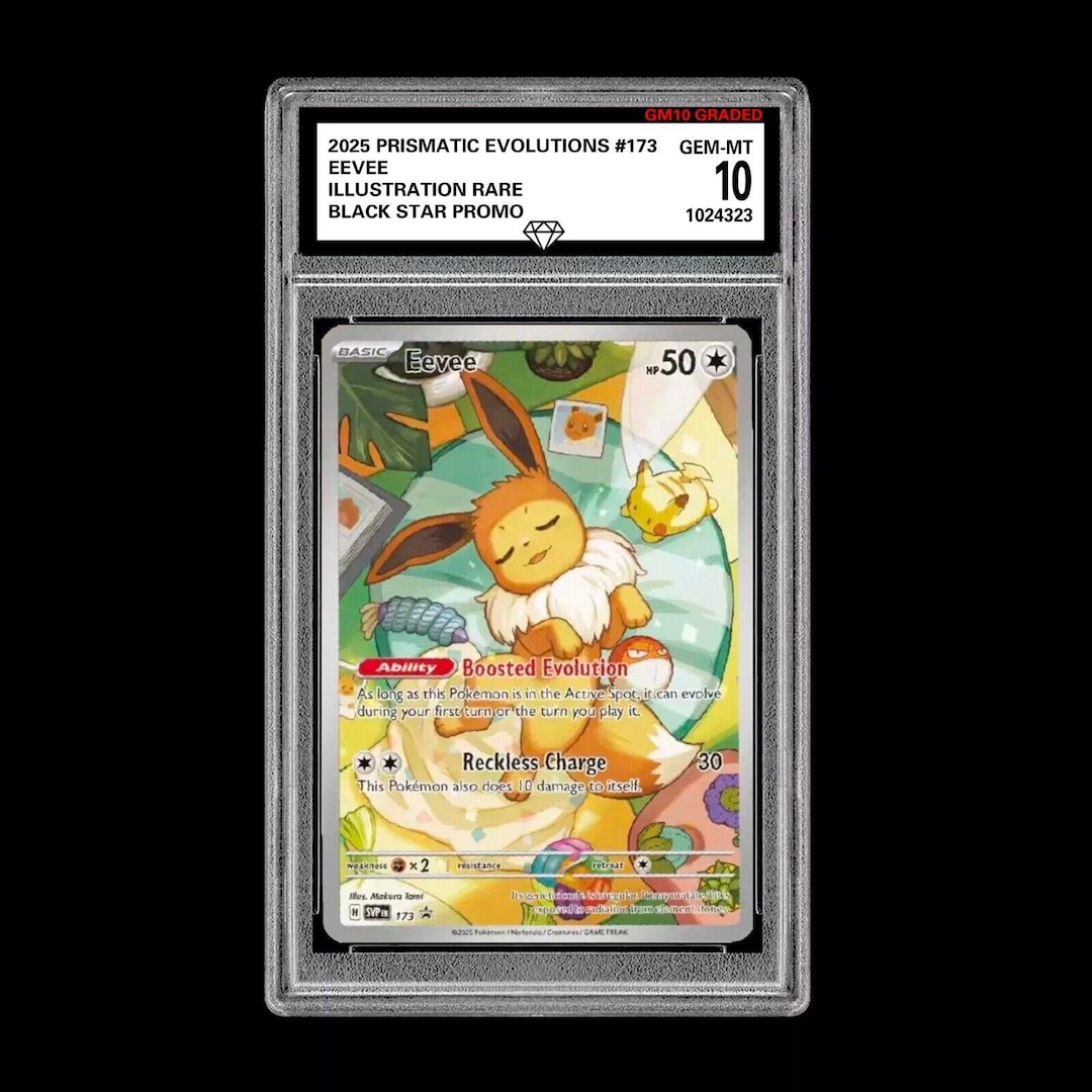 GM Graded 10 Eevee SVP 173 Elite Trainer Box Promo Pokemon