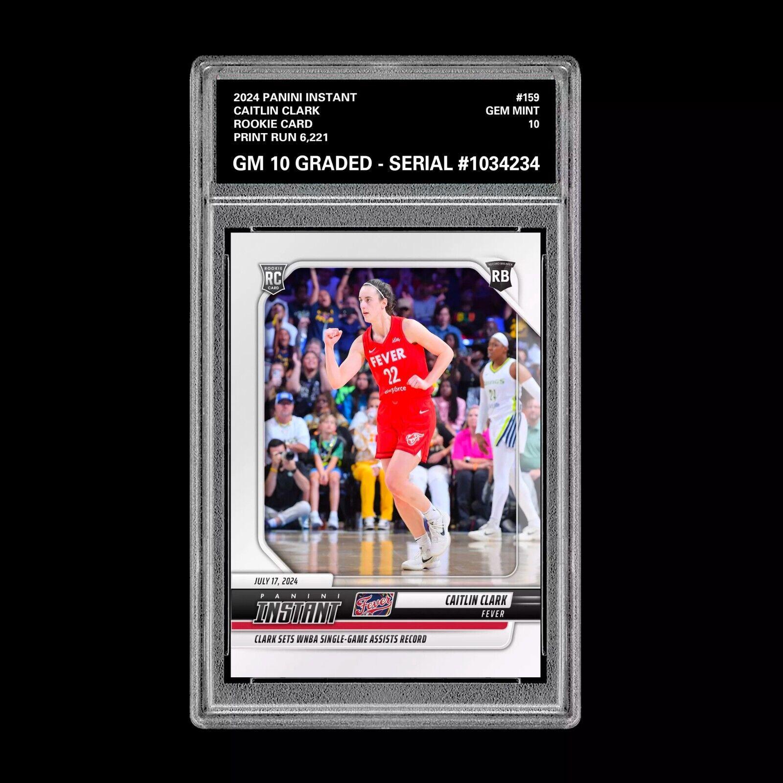 2024 Panini Instant Caitlin Clark Rookie Card – WNBA Assist Record Single Game 2 thumbnail image