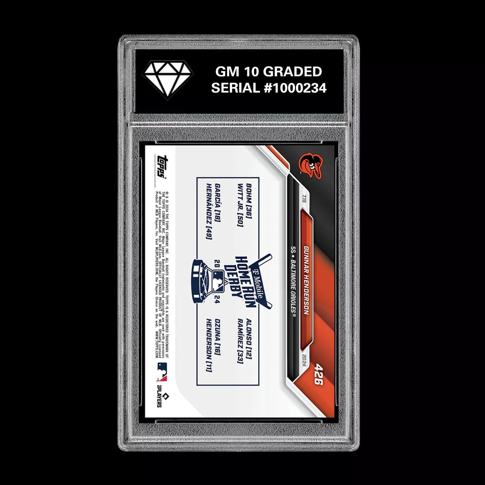 グレード10 ガンナー・ヘンダーソン 2024 Topps 426 ホームラン