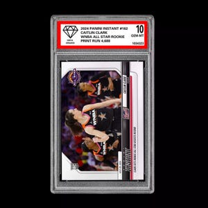 Graded 10 Caitlin Clark 162 Rc Wnba All Star Badge Rookie 2024 Panini Instant