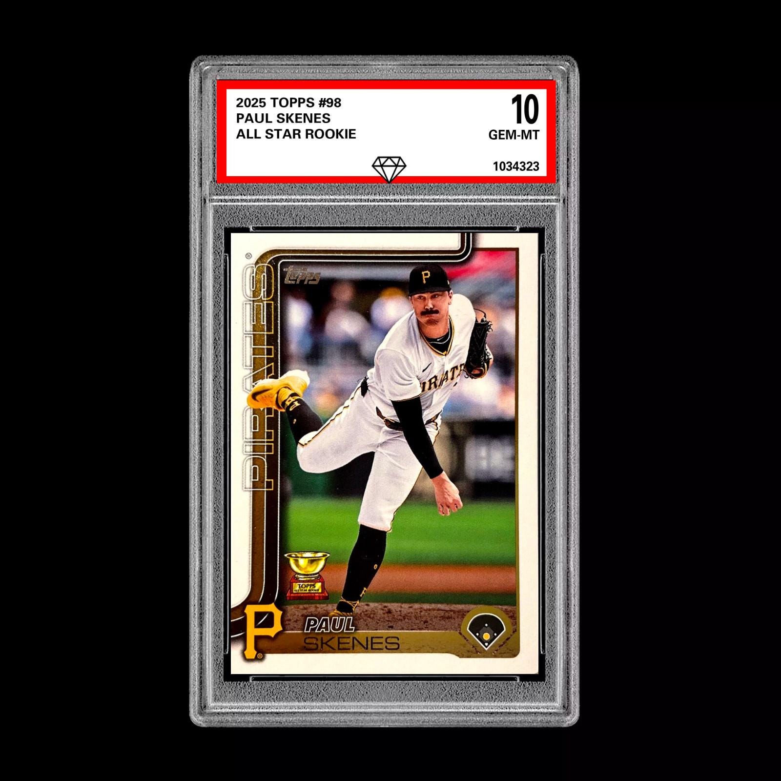 Graded 10 Paul Skenes - 2025 Topps 98 RC All Star Rookie 