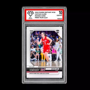 Graded 10 Caitlin Clark 159 RC Rookie Card 2024 Panini Instant Indiana Fever